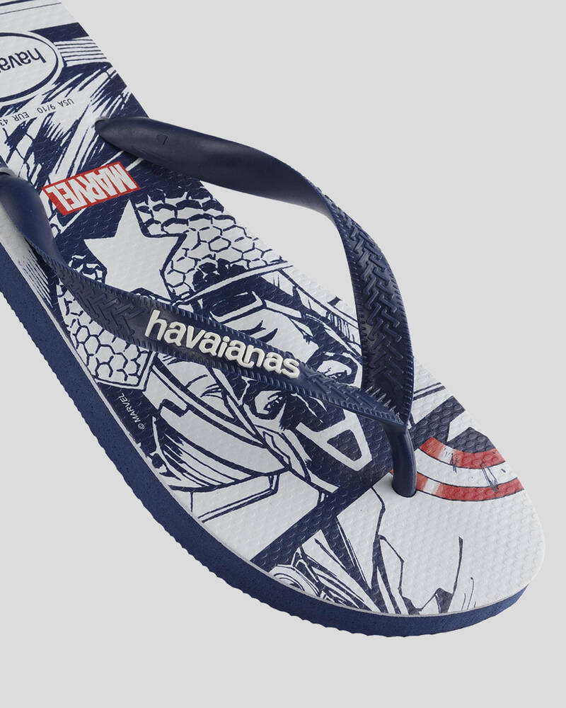 Havaianas Kids' Top Marvel Thongs for Mens image number null