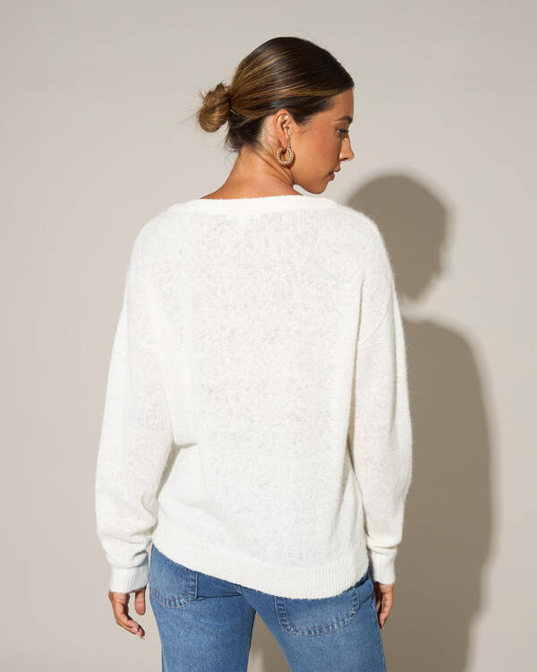 Rusty Miles Open Knit Crew for Womens