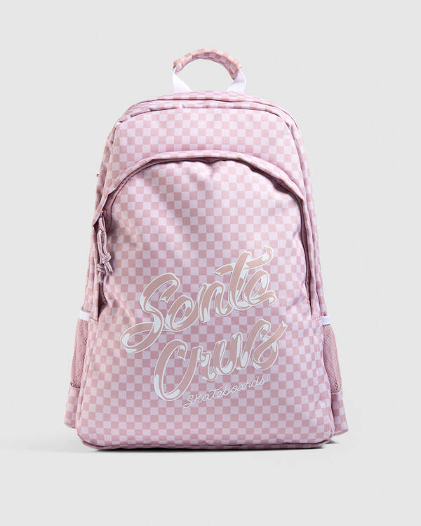 Santa Cruz Ribbon Script Check Backpack for Womens
