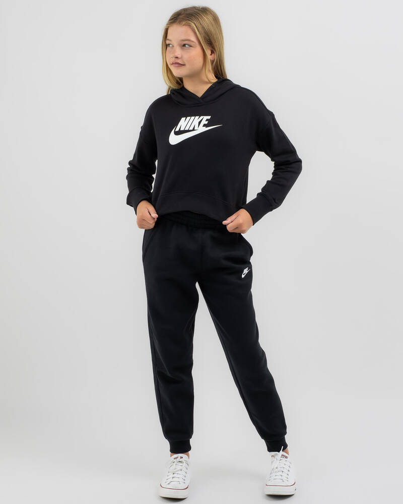 Nike Girls' Club Cropped Hoodie for Womens