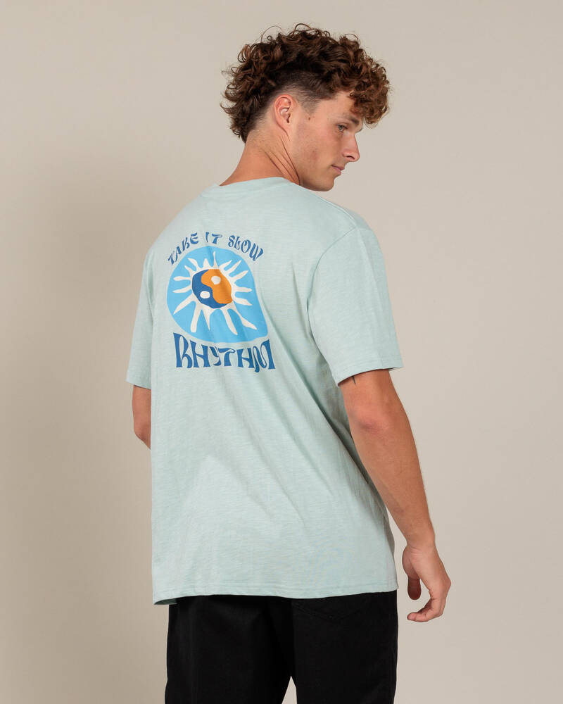 Rhythm Slow Down Slub T-Shirt for Mens