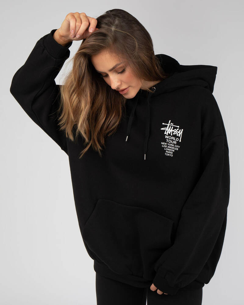 Stussy Cities Oversized Hoodie for Womens