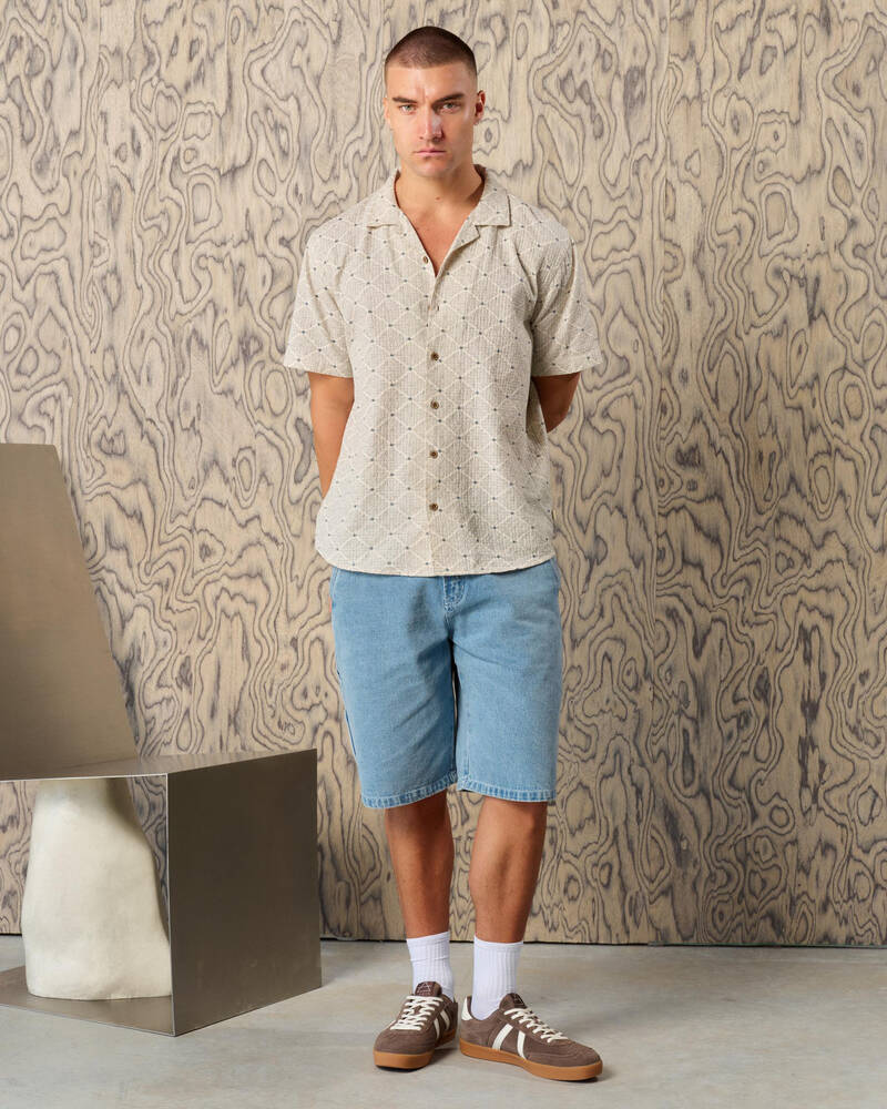 Lucid League Denim Walk Shorts for Mens