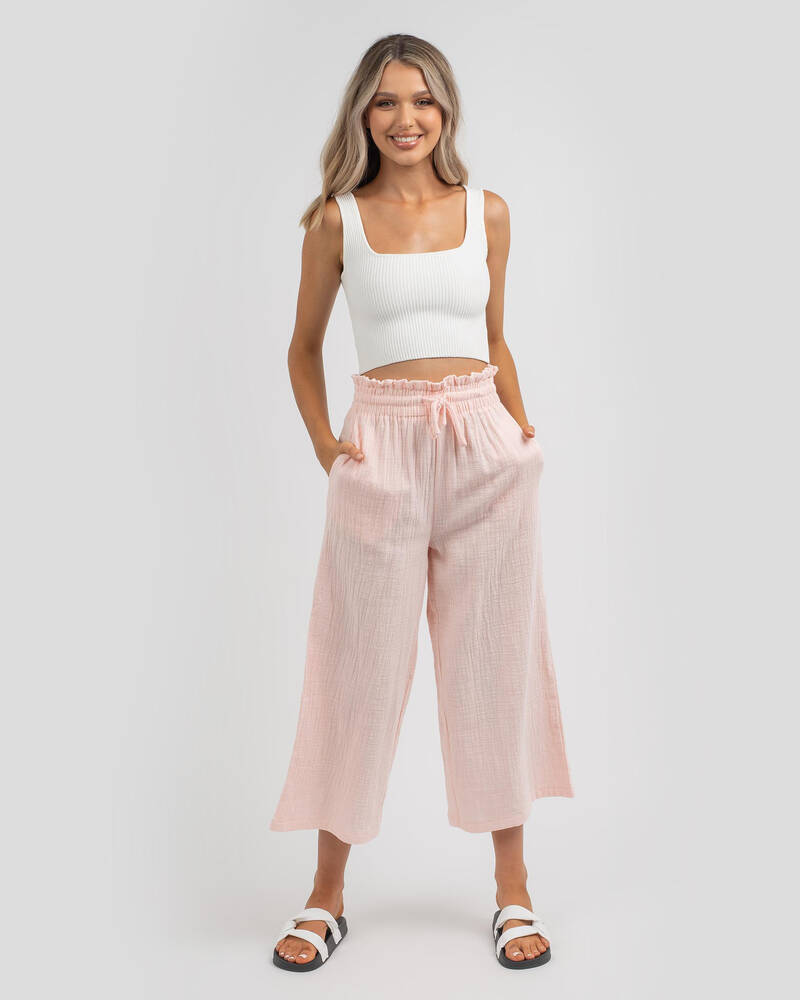 Shop Ava And Ever Bondi Beach Pants In Baby Pink Fast Shipping & Easy