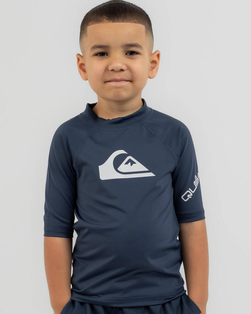 Quiksilver Toddlers' All Time Short Sleeve Rash Vest for Mens