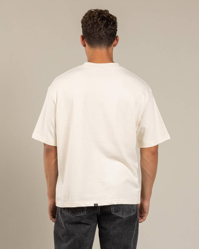 Thrills Embro Box Fit Oversize Cropped T-Shirt for Mens