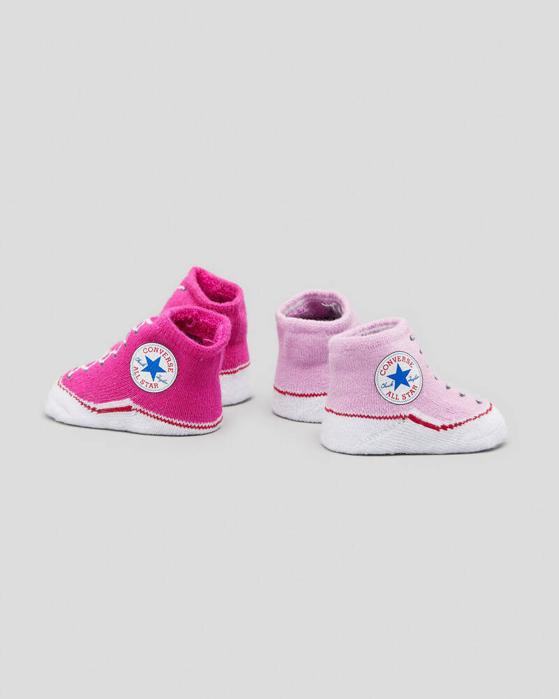 Converse Infant Chuck Taylor Booties 2 Pack for Unisex