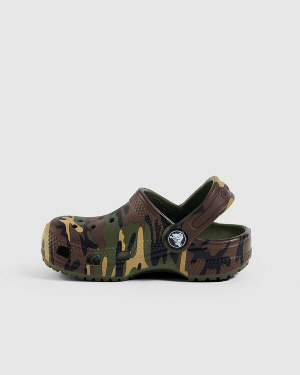 Crocs Toddlers' Classic Camouflage Clogs for Unisex