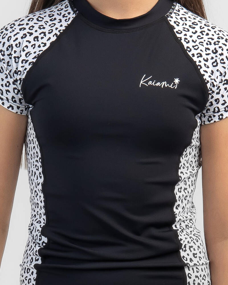 Kaiami Girls' Sassy Short Sleeve Rash Vest for Womens