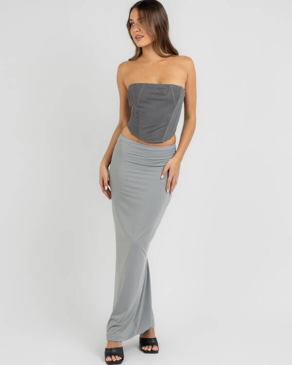 Ava And Ever Anwar Mesh Corset Top for Womens