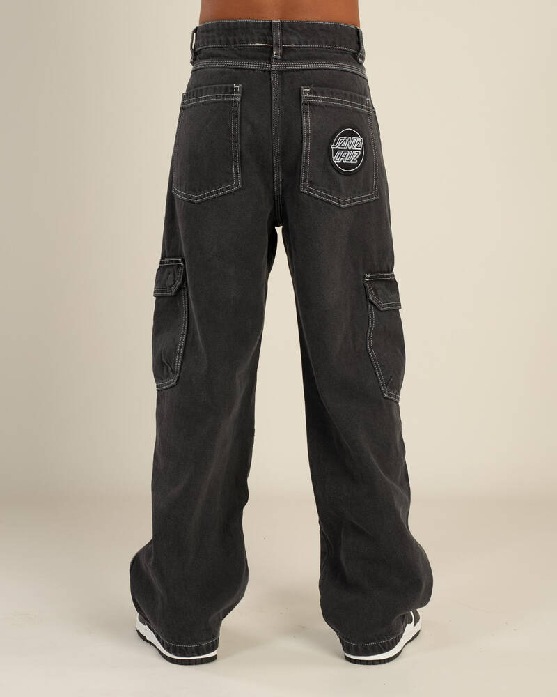 Santa Cruz Boys' Reverse Dot Patch Denim Jeans for Mens