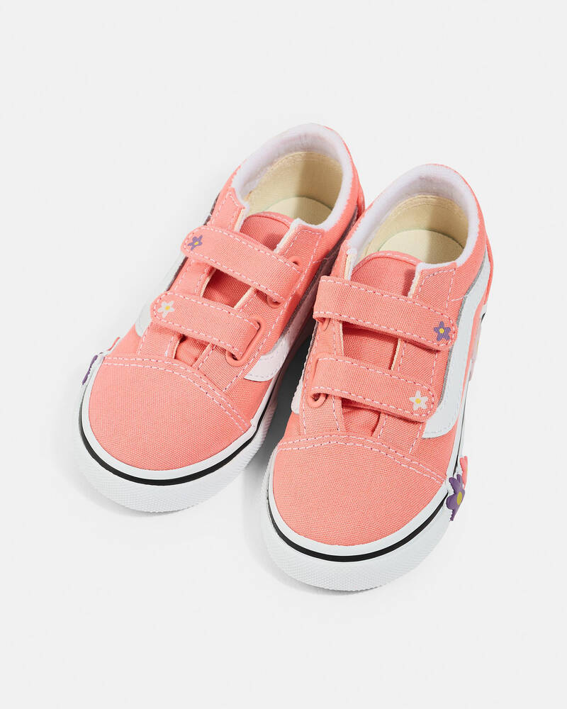 Vans Toddlers' Old Skool V Flower Shoes for Womens