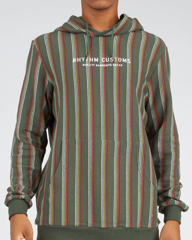 Rhythm Uptown Stripe Hoodie for Mens