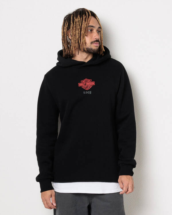 Kiss Chacey Harley-Davidson Powertrain Layered Hoodie for Mens