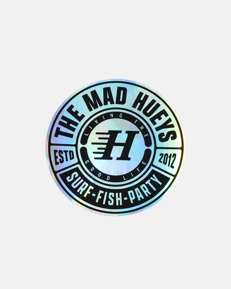 The Mad Hueys Checker Hueys Sticker for Unisex