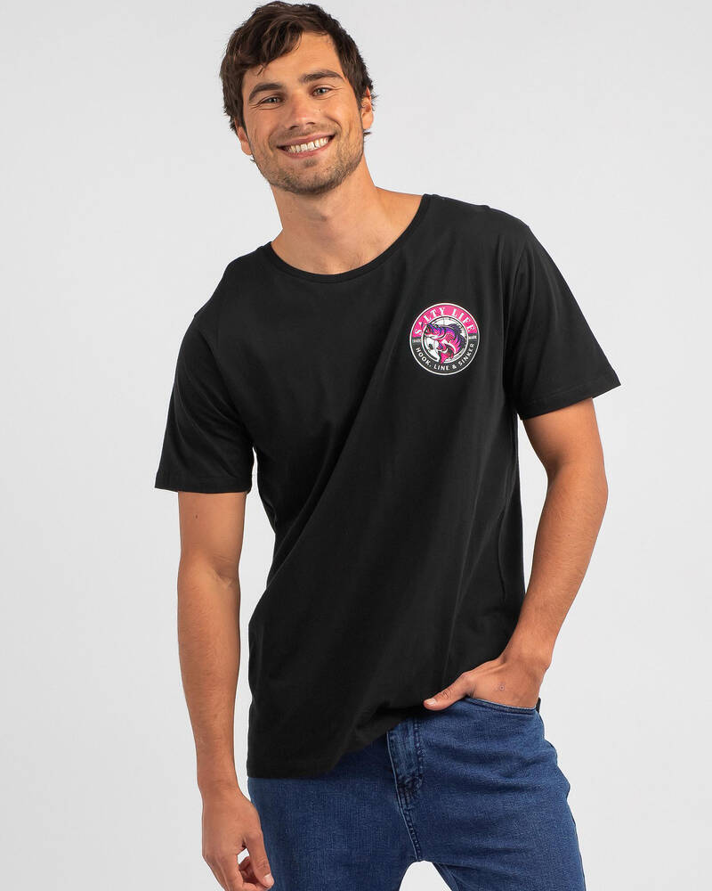 Salty Life Hooked T-Shirt for Mens image number null