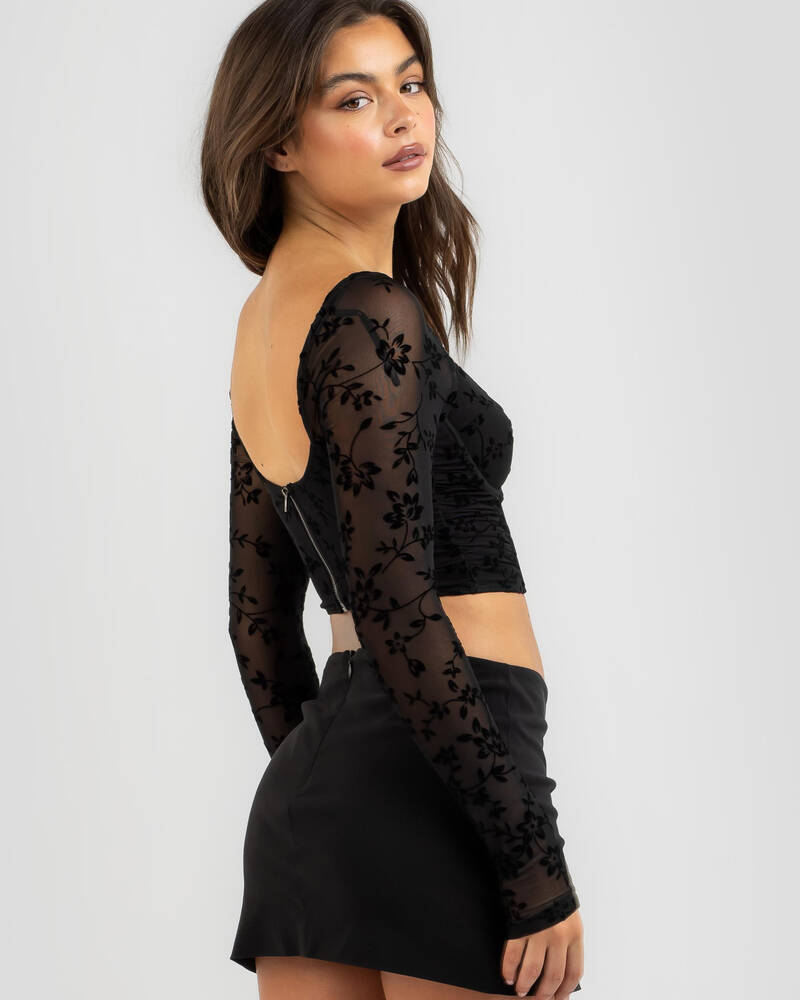 Ava And Ever Night Out Mesh Corset Top for Womens
