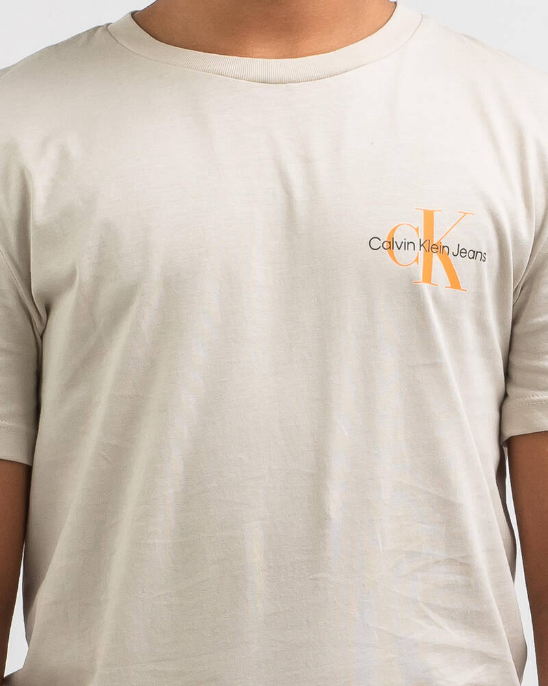 Calvin Klein Boys' Chest Monogram T-Shirt for Mens