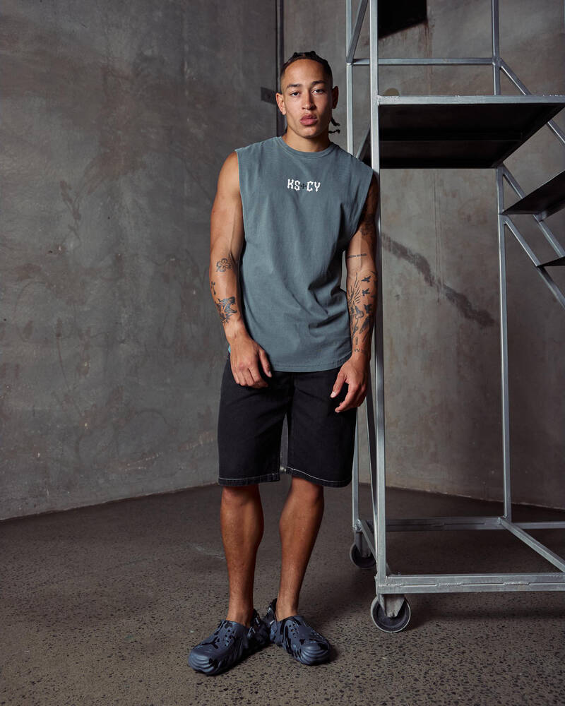 Lucid League Denim Walk Shorts for Mens