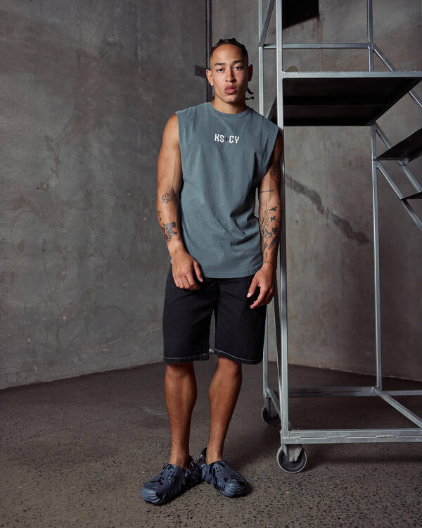 Lucid League Denim Walk Shorts for Mens