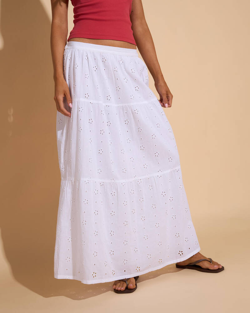 Rip Curl Oasis Broderie Maxi Skirt for Womens
