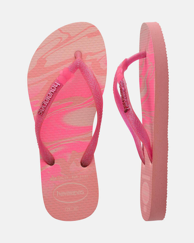 Havaianas Kids' Slim Glitter Thongs for Womens