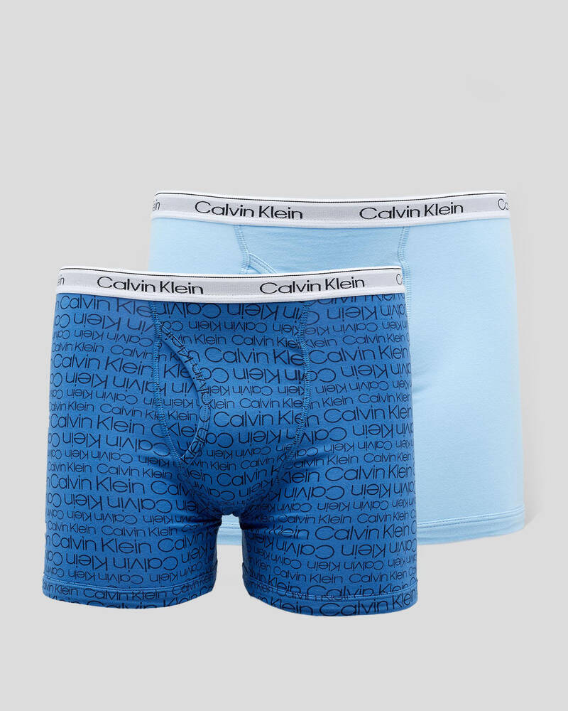 Calvin Klein Boys' Modern Cotton Boxer Briefs 2 Pack for Mens