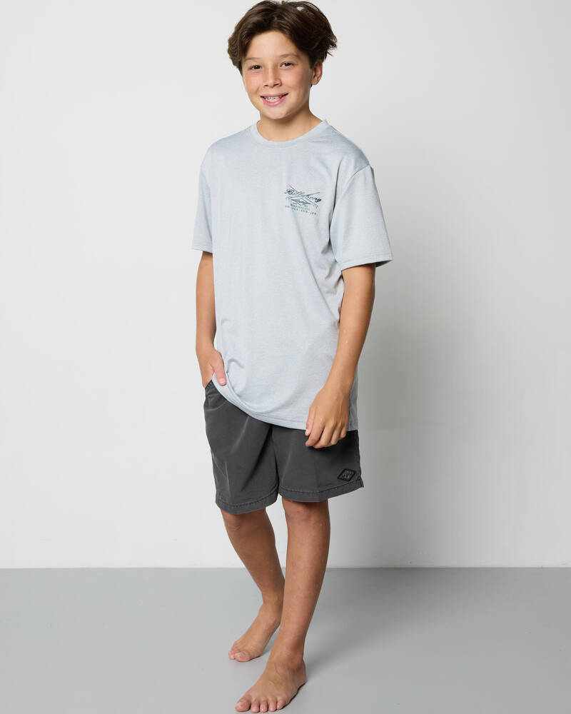 Billabong Boys' Crossboards Short Sleeve Rash Vest for Mens