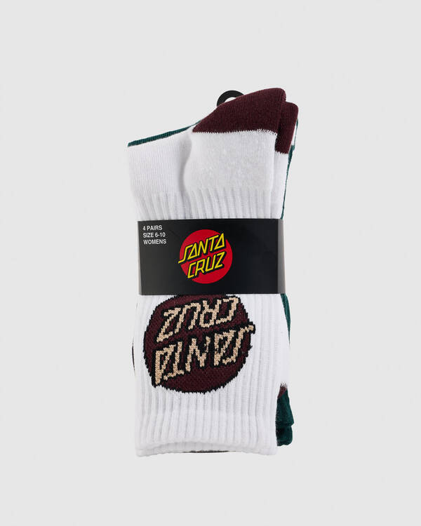 Santa Cruz Other Dot Crew Sock 4 Pack for Womens
