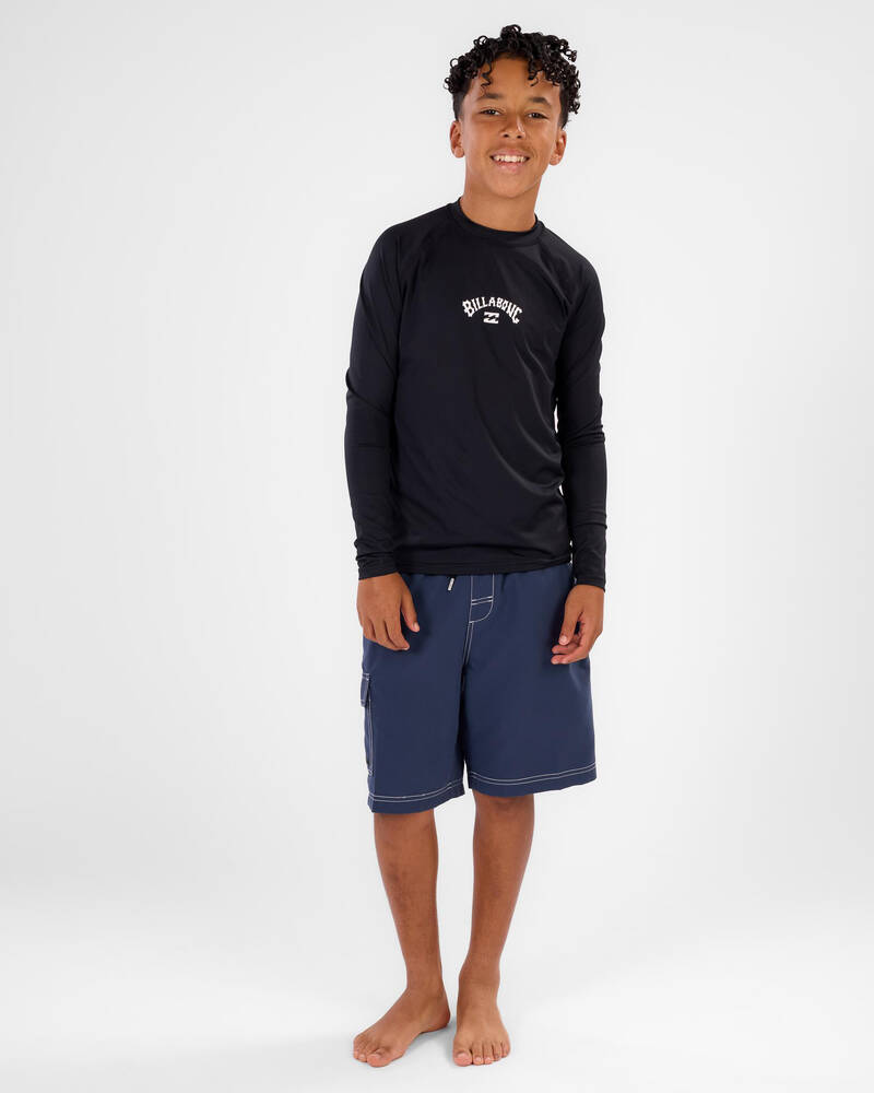 Billabong Boys' All Day Arch Fade Long Sleeve Rash Vest for Mens
