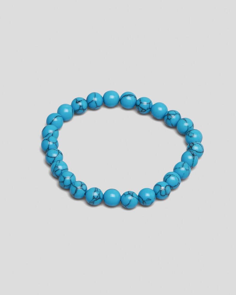 Classics 77 Turquoise Beaded Bracelet for Mens