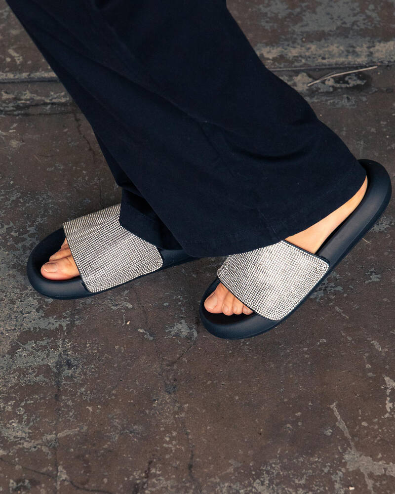 Ava And Ever Krystal Slide Sandals for Womens