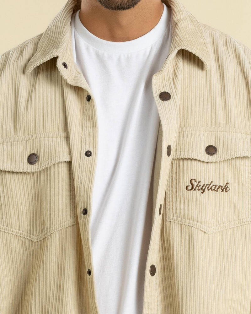Skylark Record Cord Long Sleeve Shirt for Mens