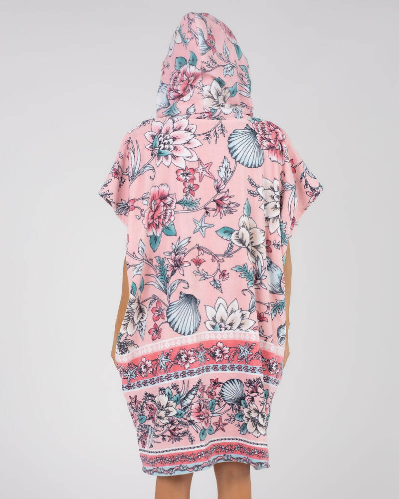 Topanga Seashells Hooded Towel for Womens