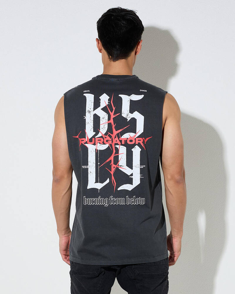 Kiss Chacey Burning Relaxed Muscle Tank for Mens