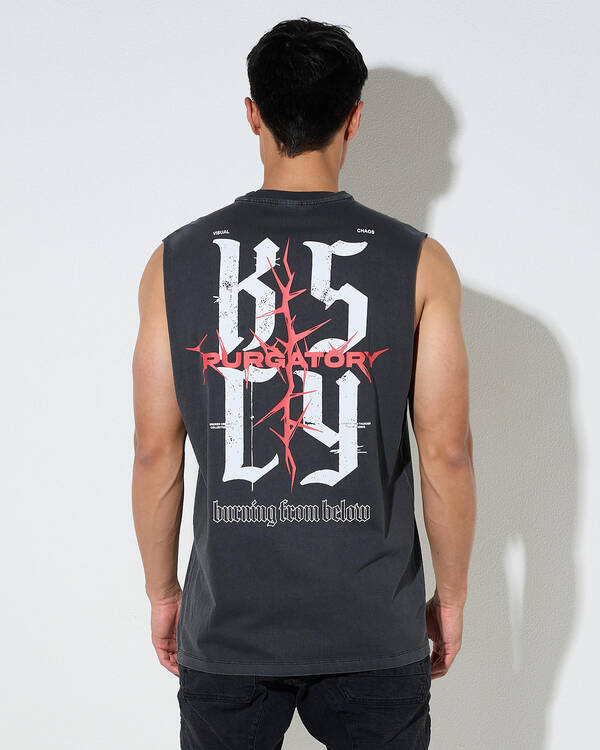 Kiss Chacey Burning Relaxed Muscle Tank for Mens