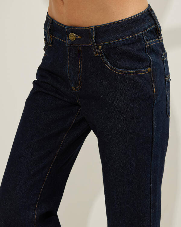 Rusty Freida Flare Low Rise Jeans for Womens