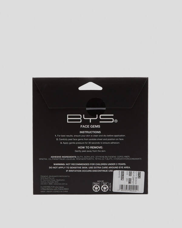 BYS White Pearl Face Gem Pack for Womens
