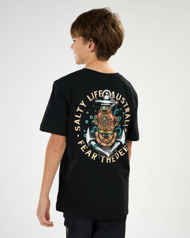Salty Life Boys' Fear the Deep T-Shirt for Mens