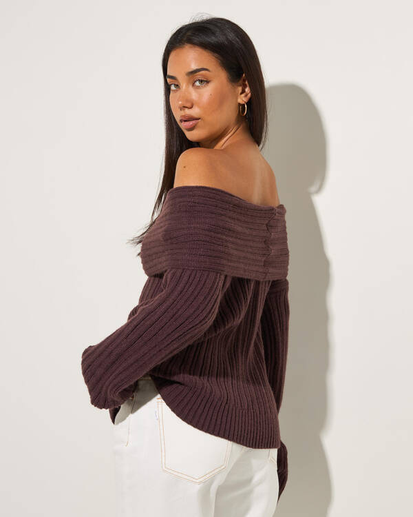 Ava And Ever Percy Off Shoulder Knit Top for Womens