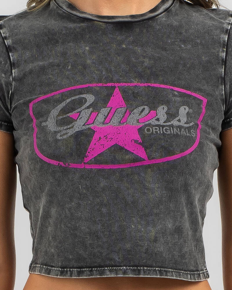 GUESS Vintage Star Baby Tee for Womens