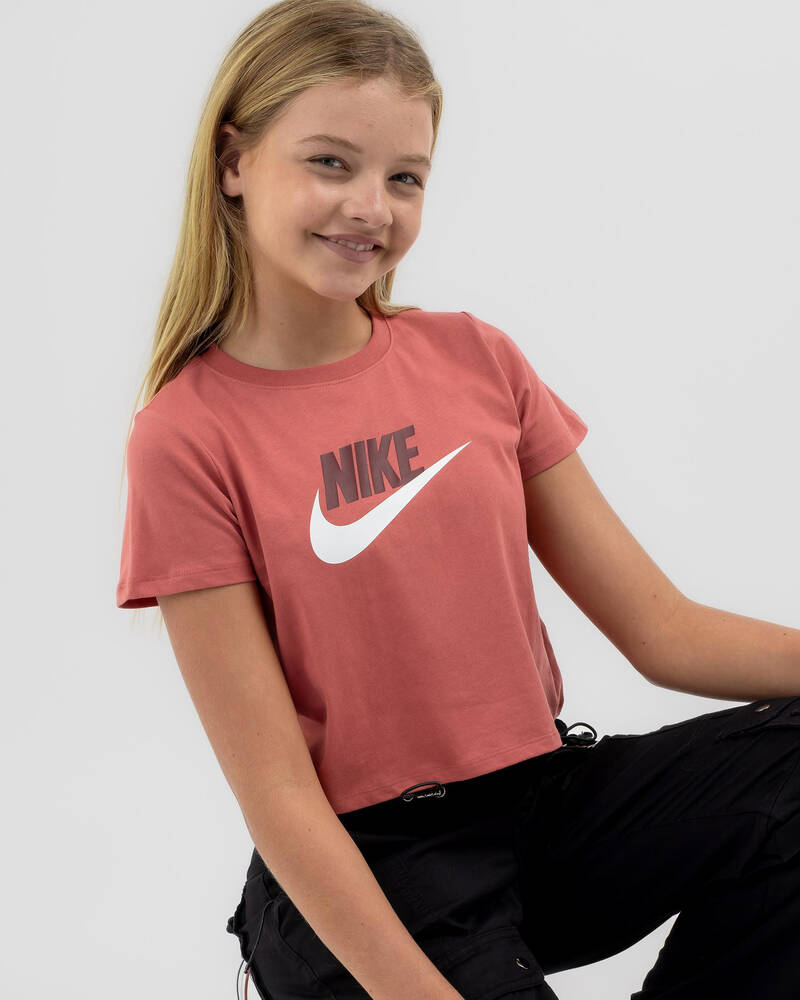 Nike Girls' Futura Cropped T-Shirt for Womens