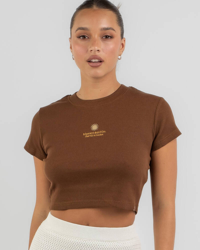 Rip Curl Kindred Palms Baby Tee for Womens