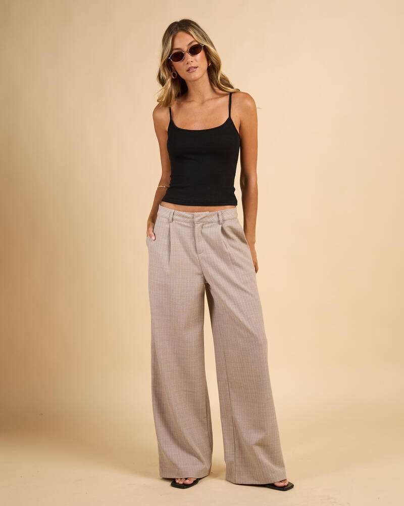 Mooloola Basic Fine Rib Cami Top for Womens