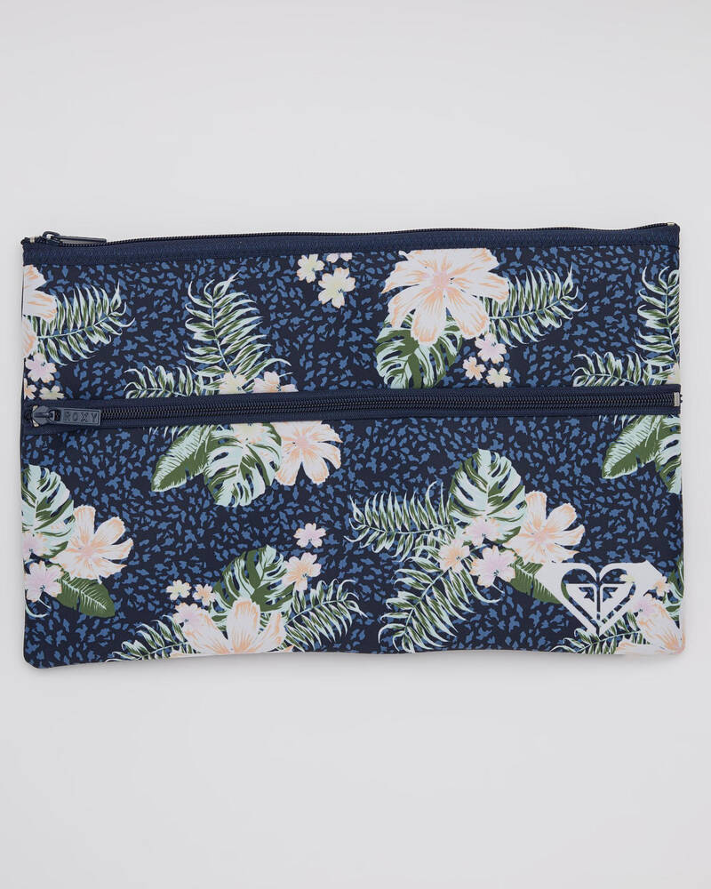 Roxy White Shoulder Pencil Case for Womens