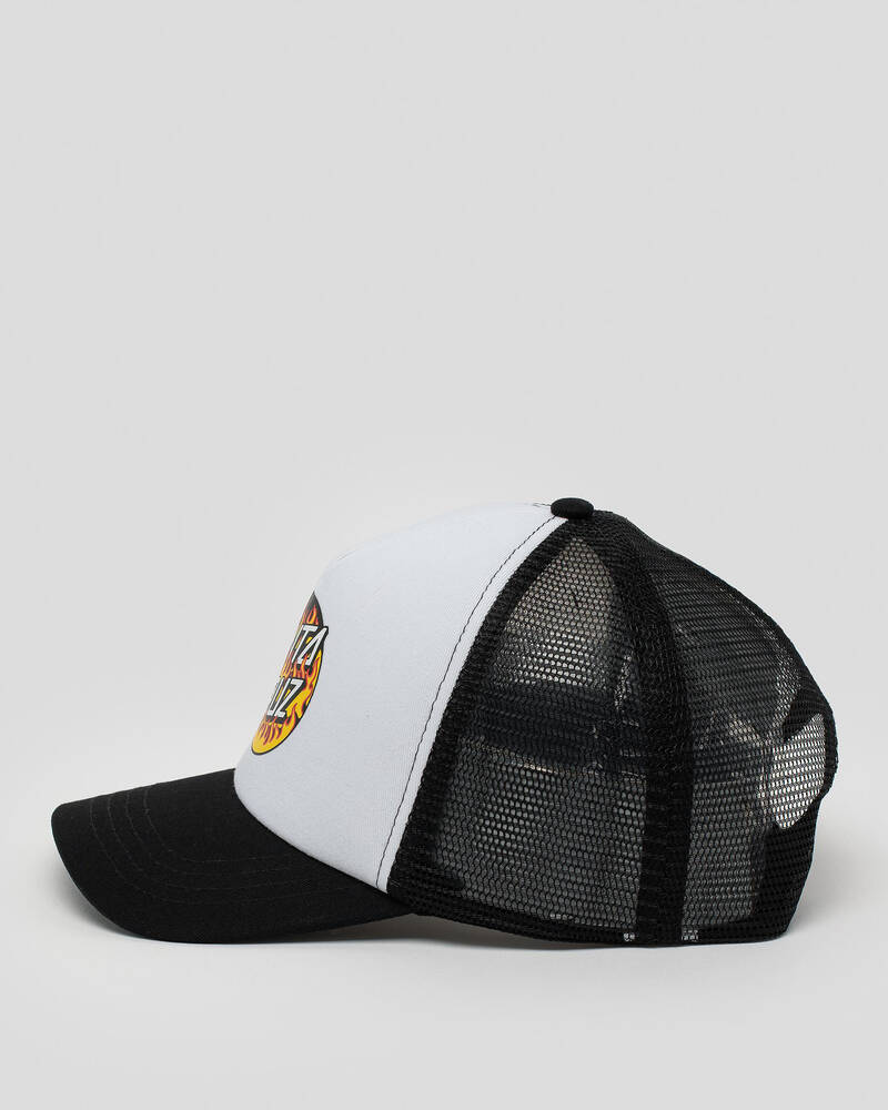 Santa Cruz Boys' Blaze Dot Trucker Cap for Mens