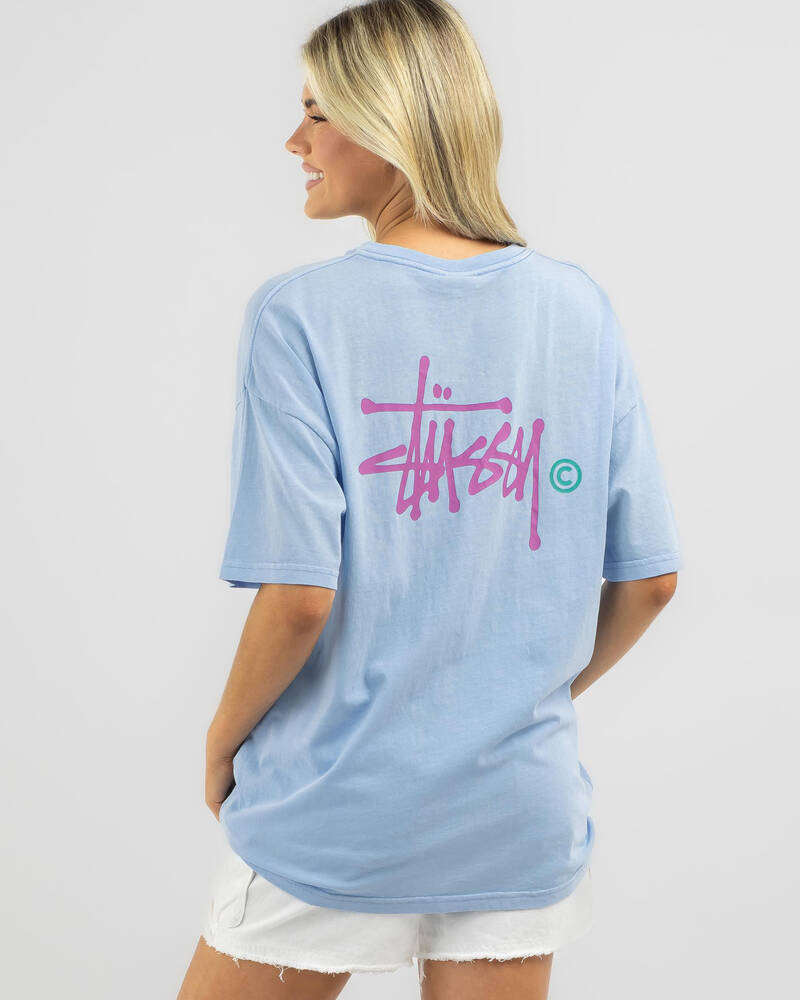 Stussy Graffiti Pigment Relaxed T-Shirt for Womens