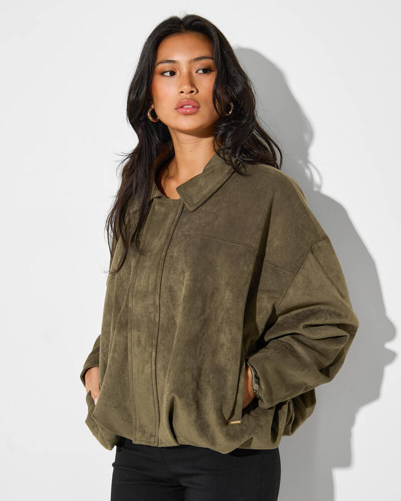 Ava And Ever Floyd Faux Suede Jacket for Womens