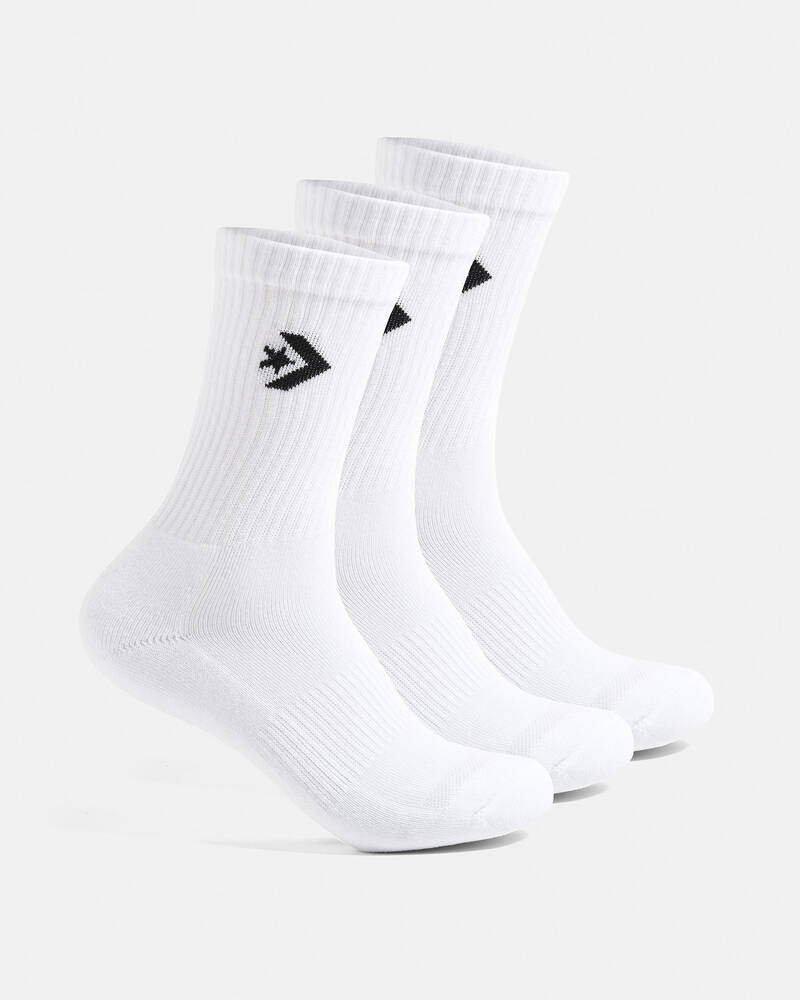 Converse Boys' Crew Socks 3 Pack for Mens