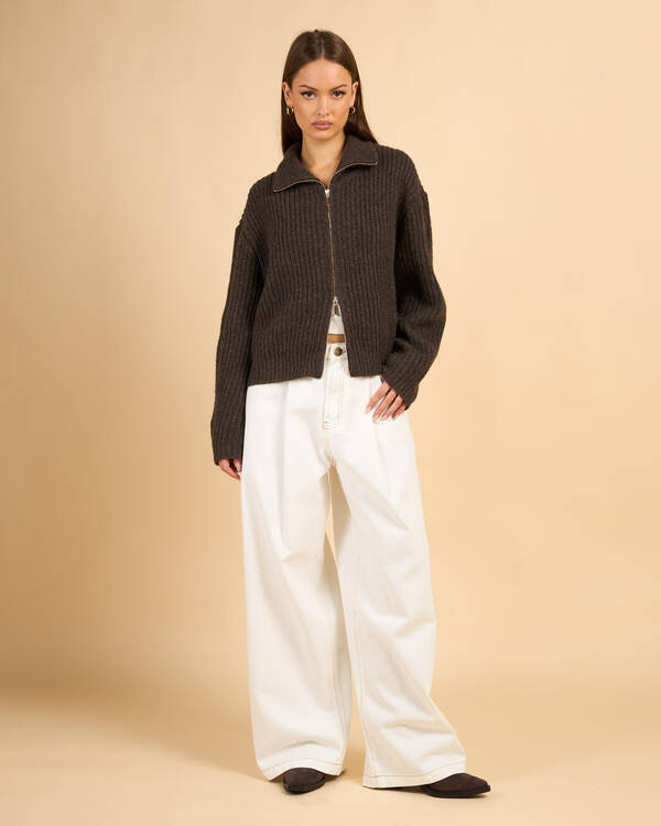 Ava And Ever Zeus Double Zip Knit Jumper for Womens